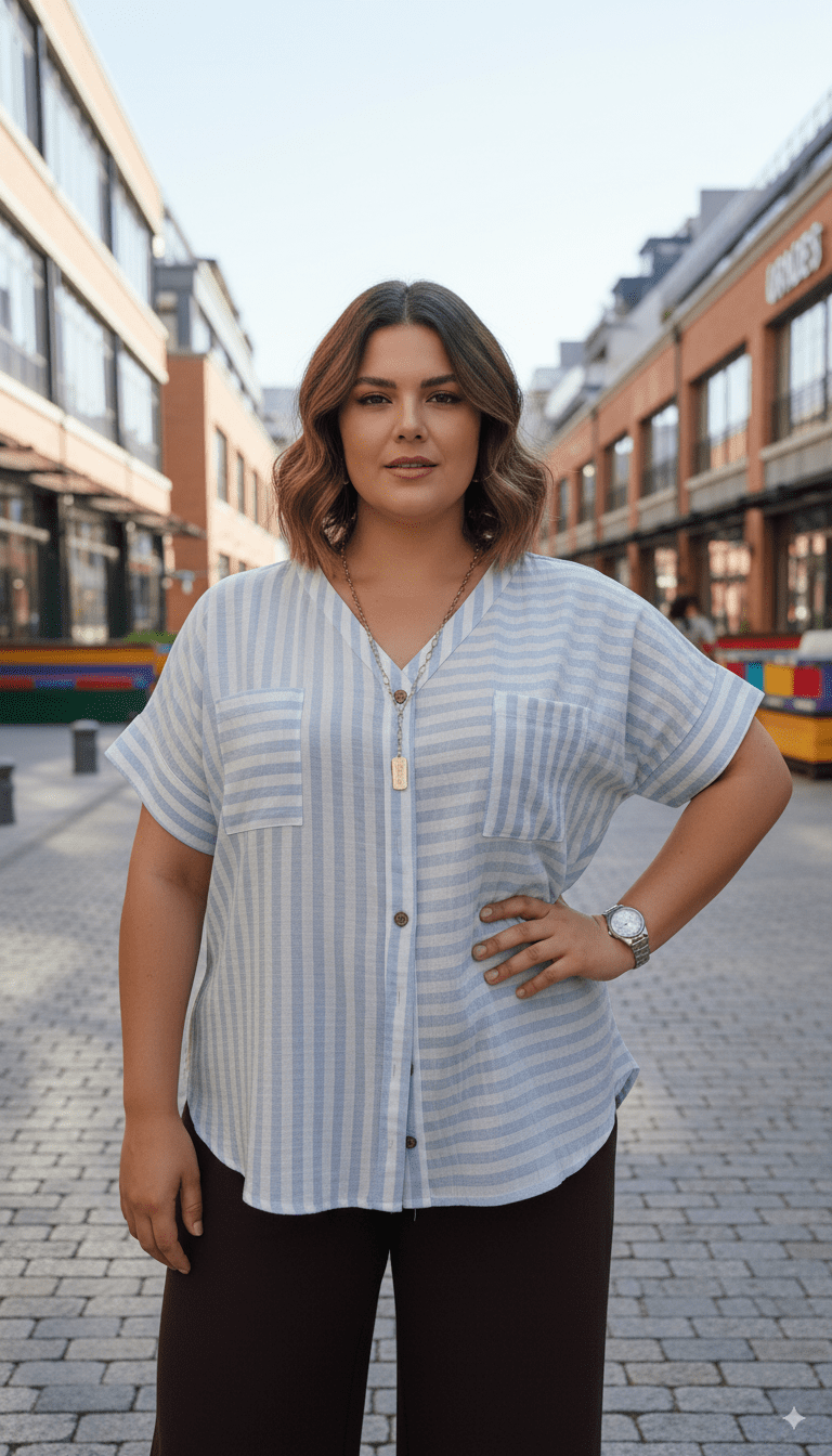 Overside  Camisa rayas