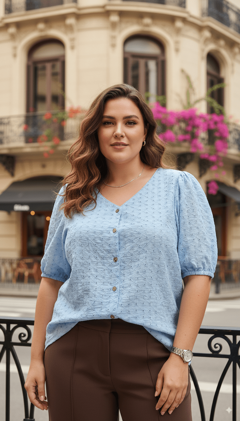 Galia  Camisa Broderie