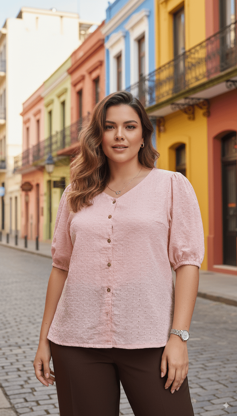 Galia  Camisa Broderie - Imagen 3