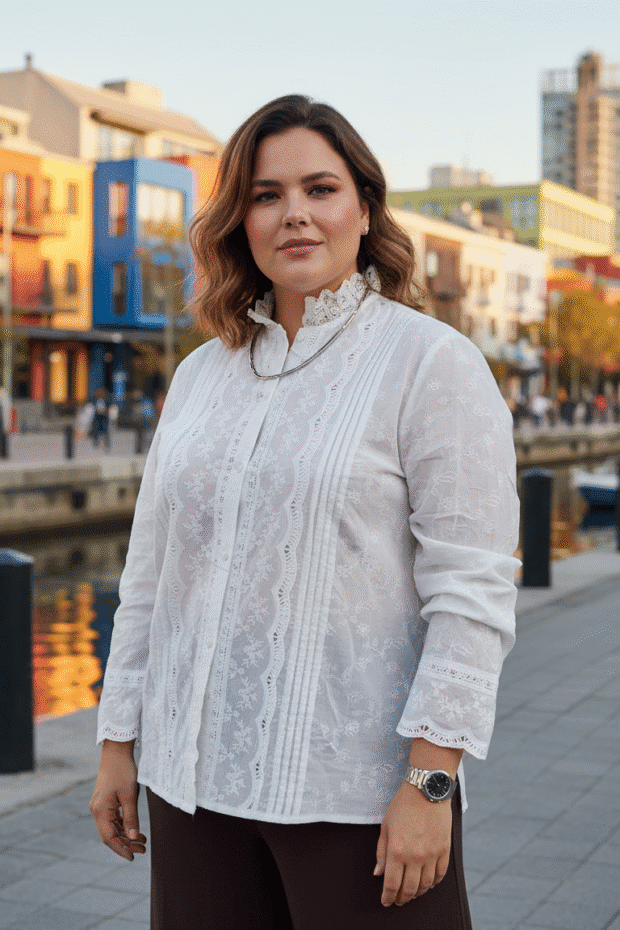 Glisina Camisa Broderie