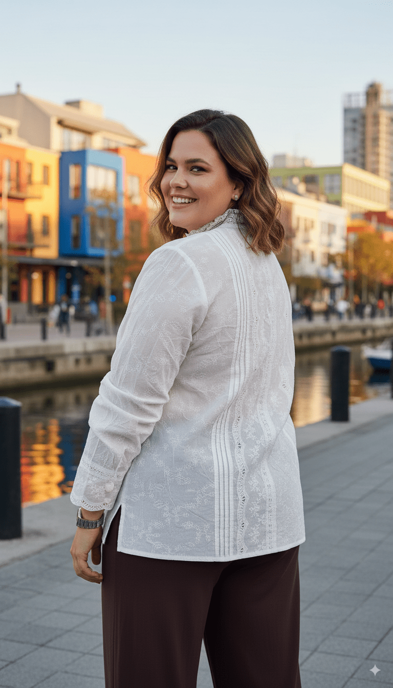 Glisina Camisa Broderie - Imagen 2