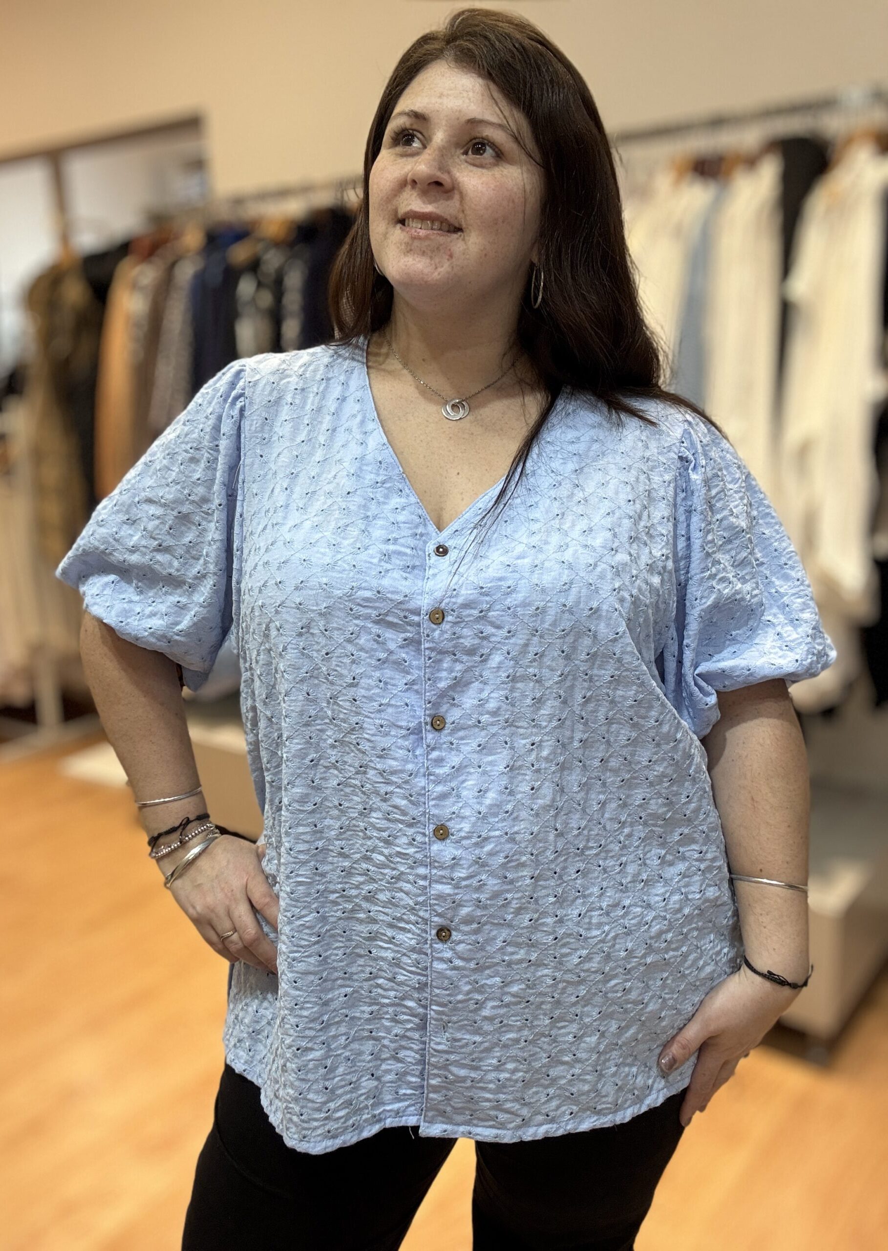 Galia Camisa Broderie