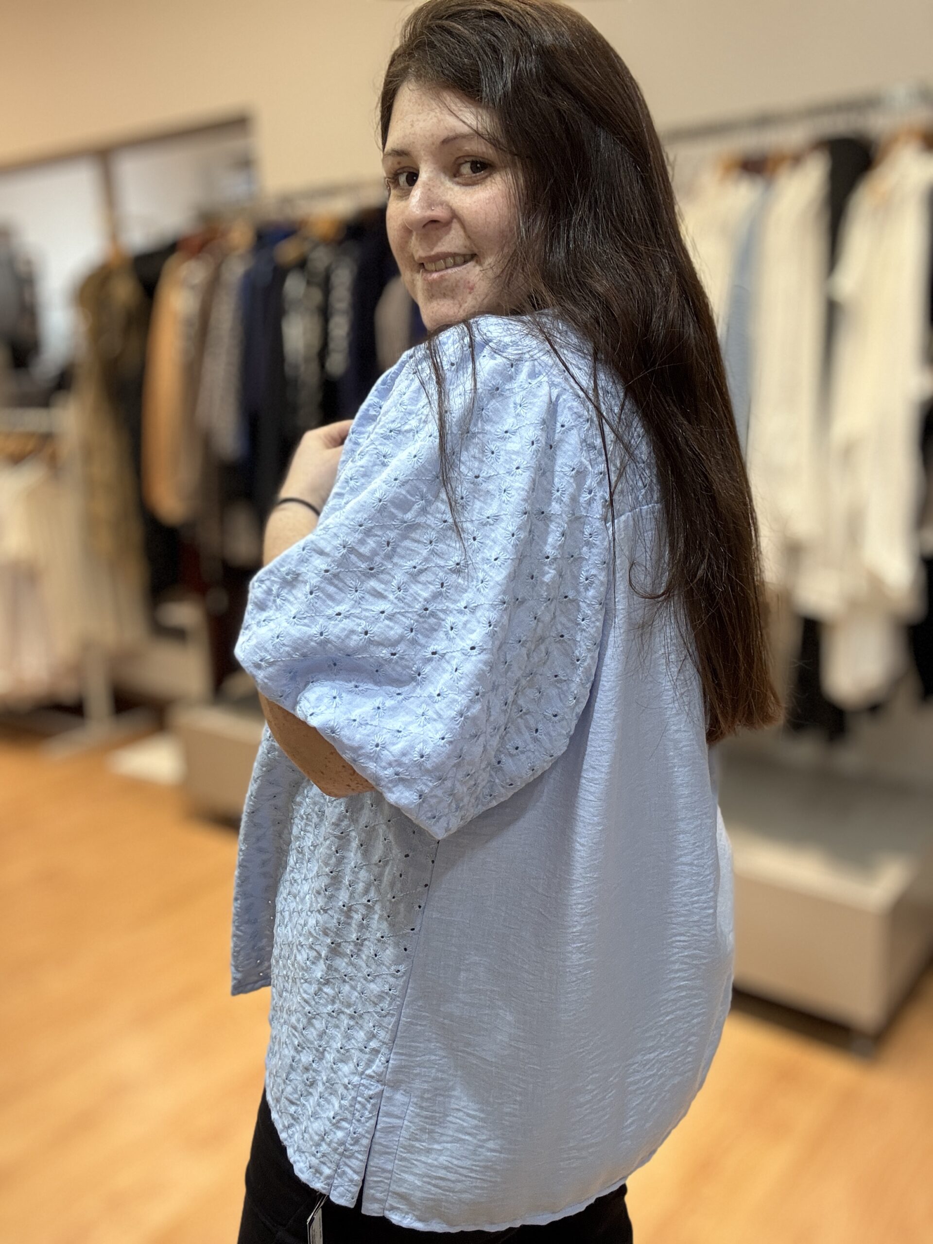 Galia Camisa Broderie - Imagen 2