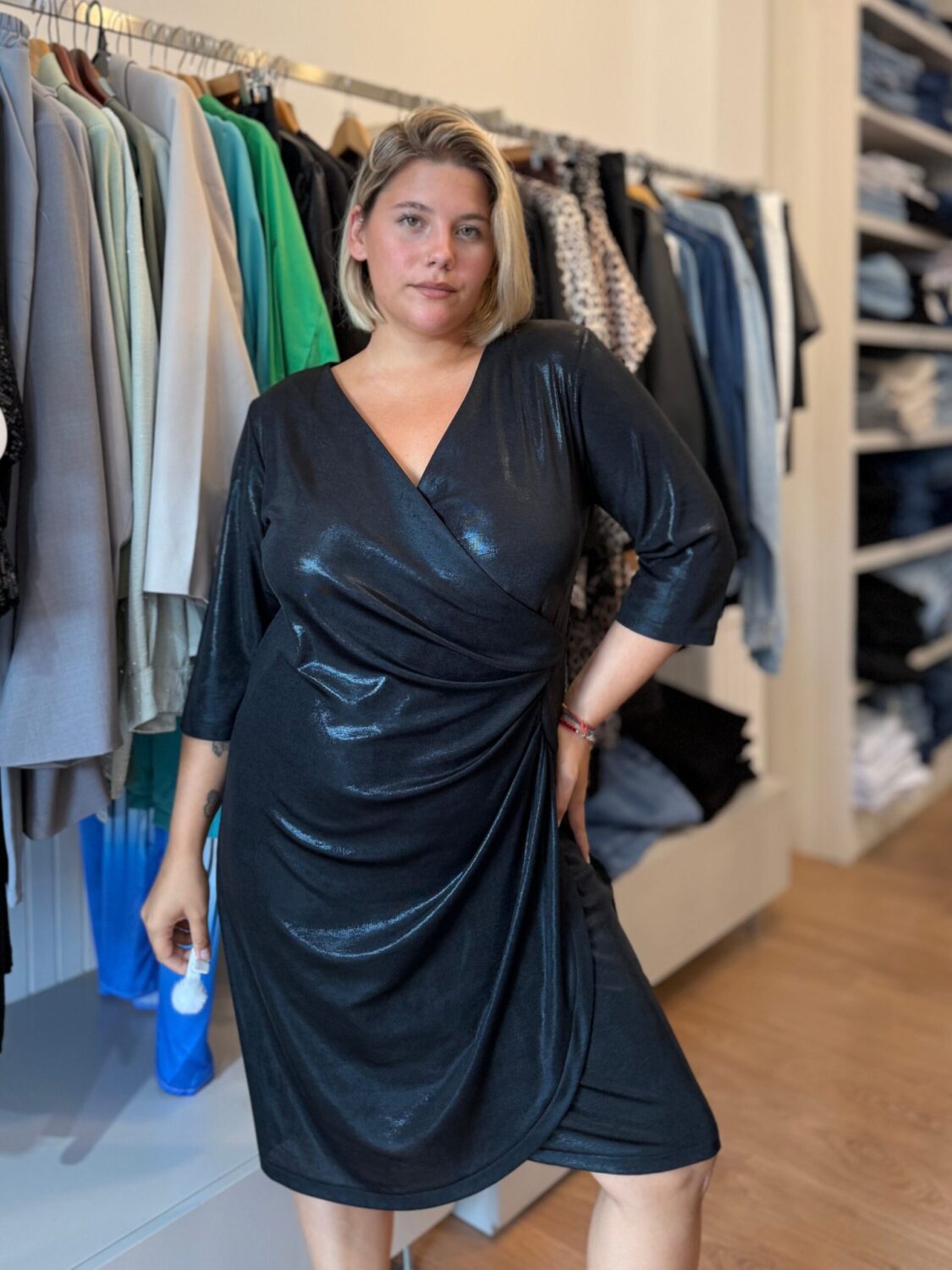 Gina Vestido Lamé.