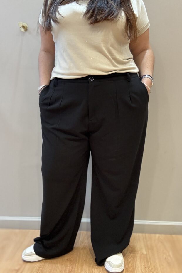 Zarina Pantalón Sastrero Negro.