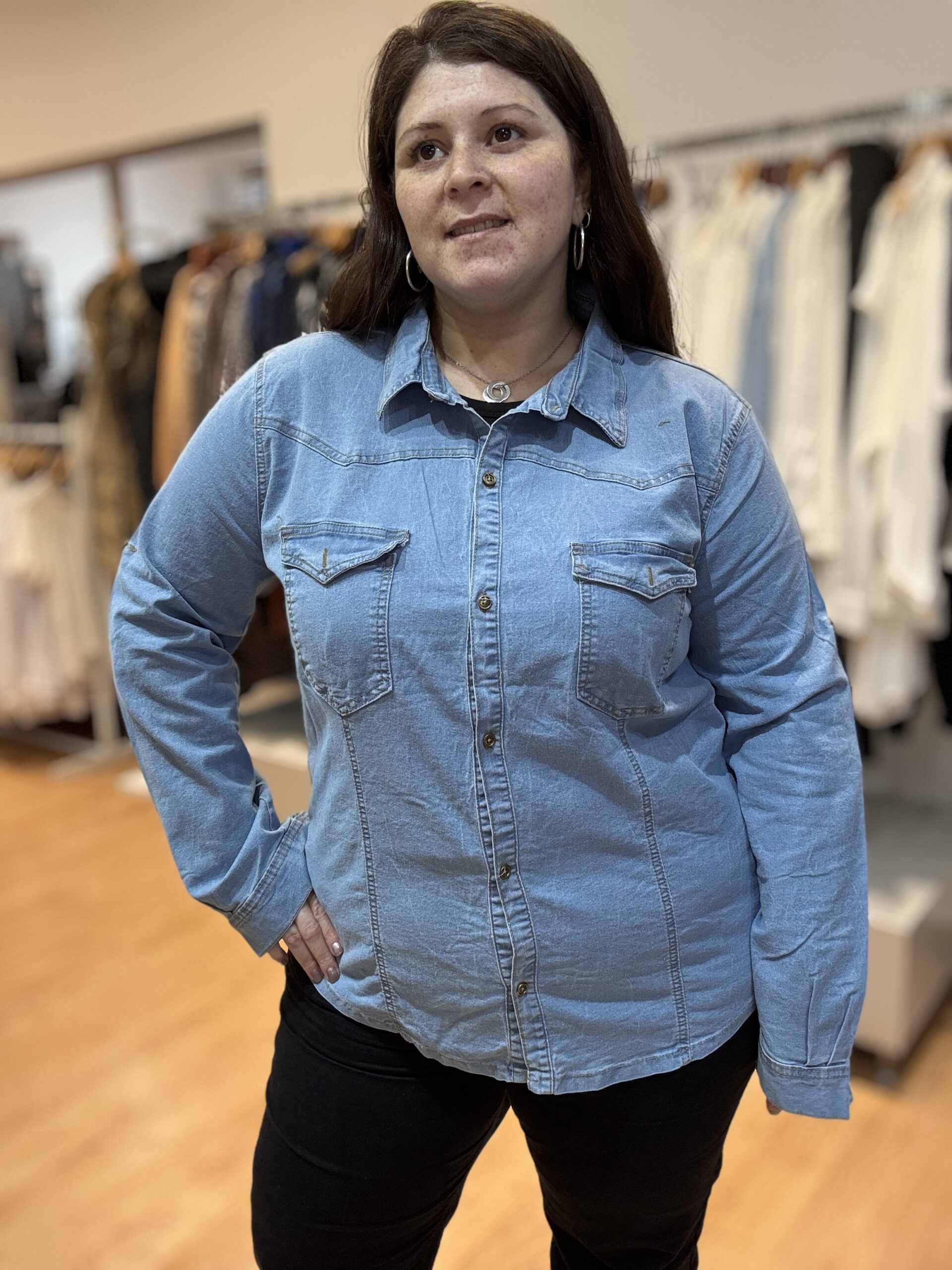 Ofelina Camisa Jean - Imagen 3