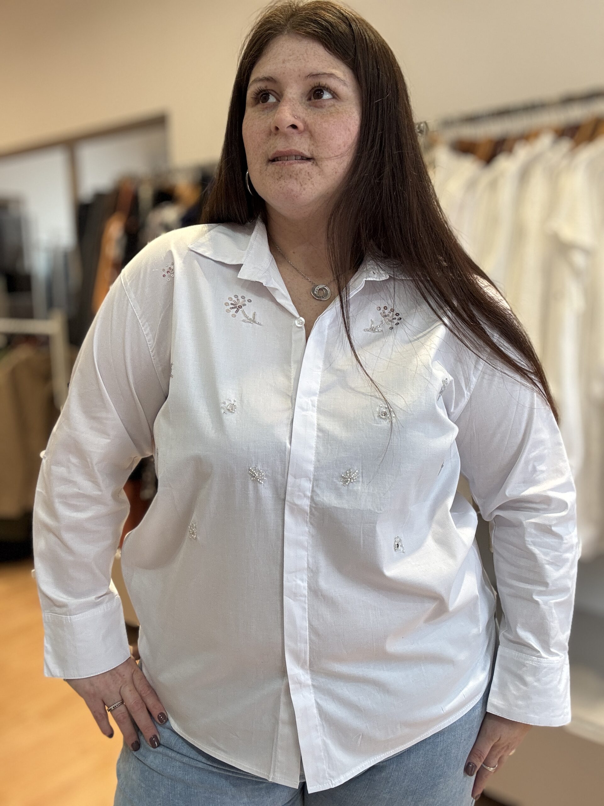Camisa bordada over