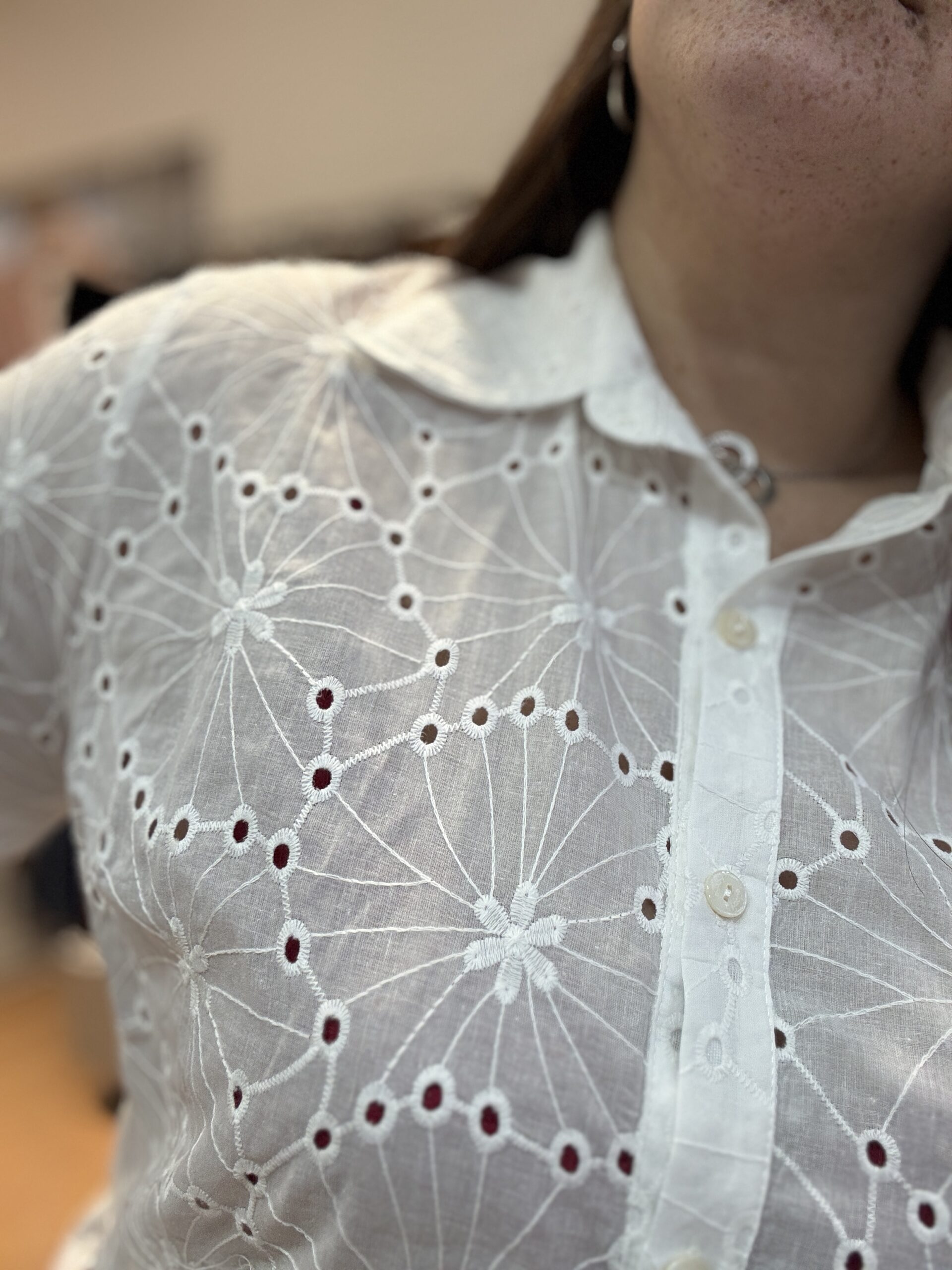 Lisette Camisa Broderie - Imagen 2